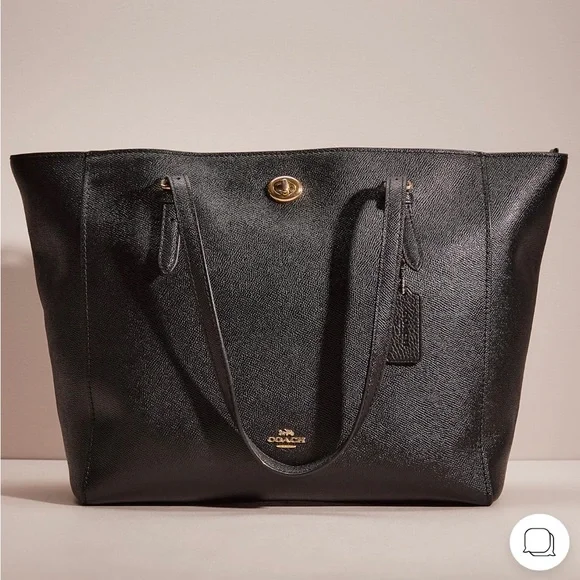 Coach Crossgrain Turnlock Tote - Picture 1 of 16